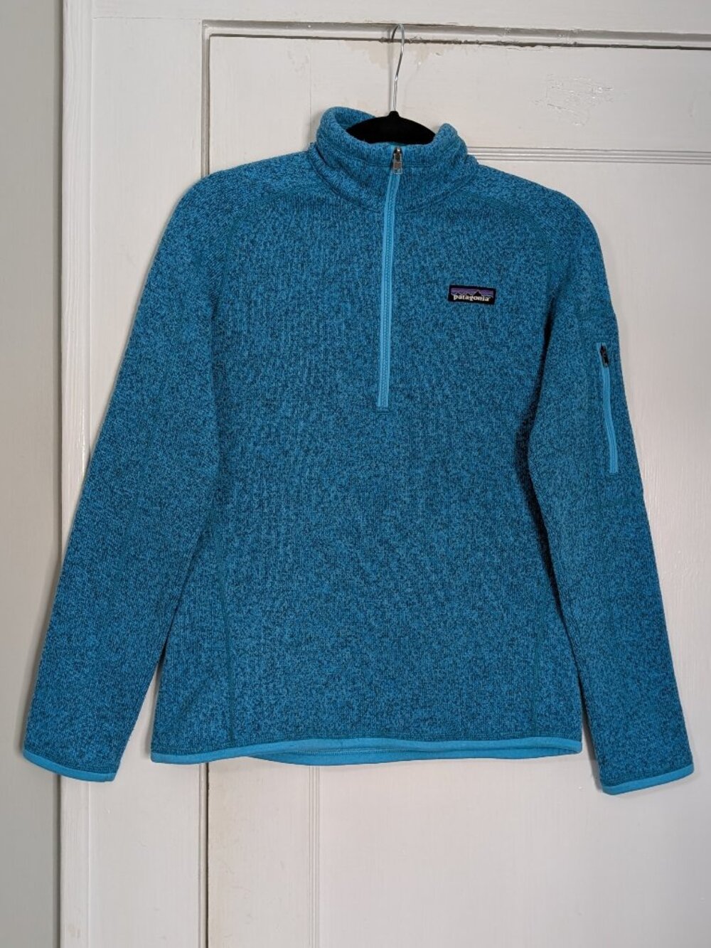 Patagonia Better Sweater 1/4 Zip Pullover Women's Size S Small Blue Fleece